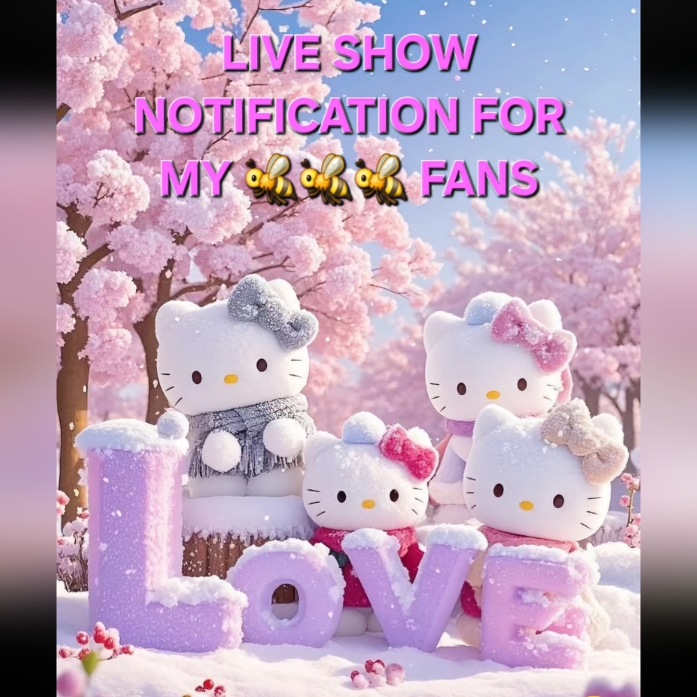 ✨️LIKE✨️to be notified when I go live 🩷